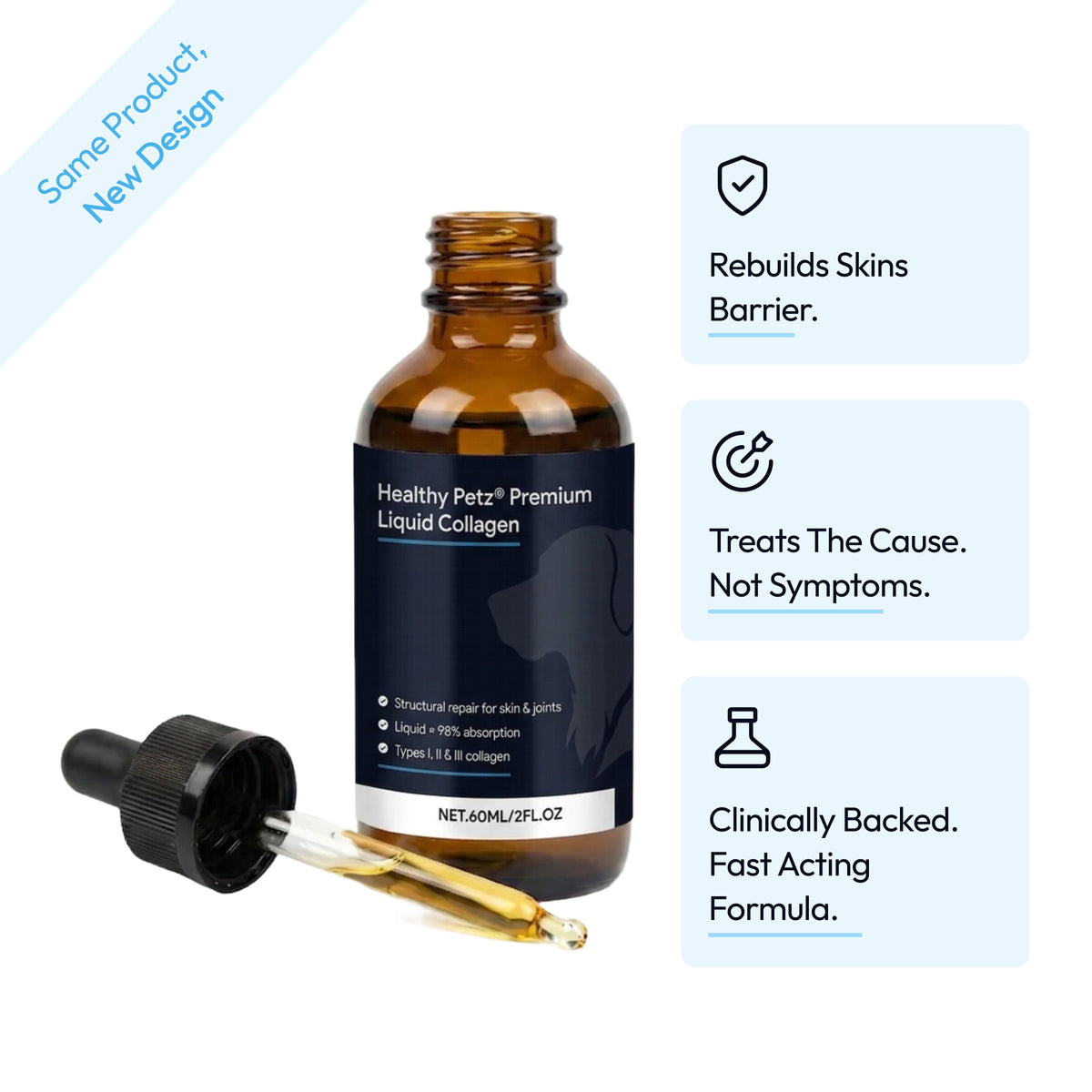 Liquid collagen product photo